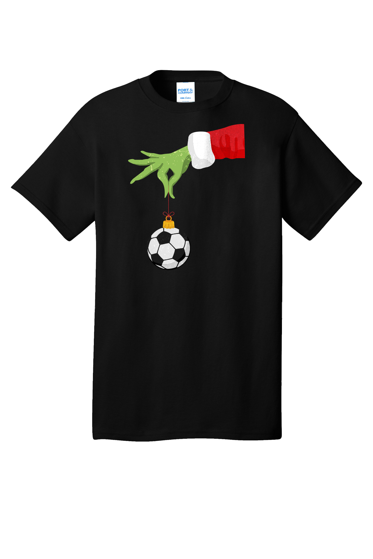 #004- Grinch Soccer Ornament