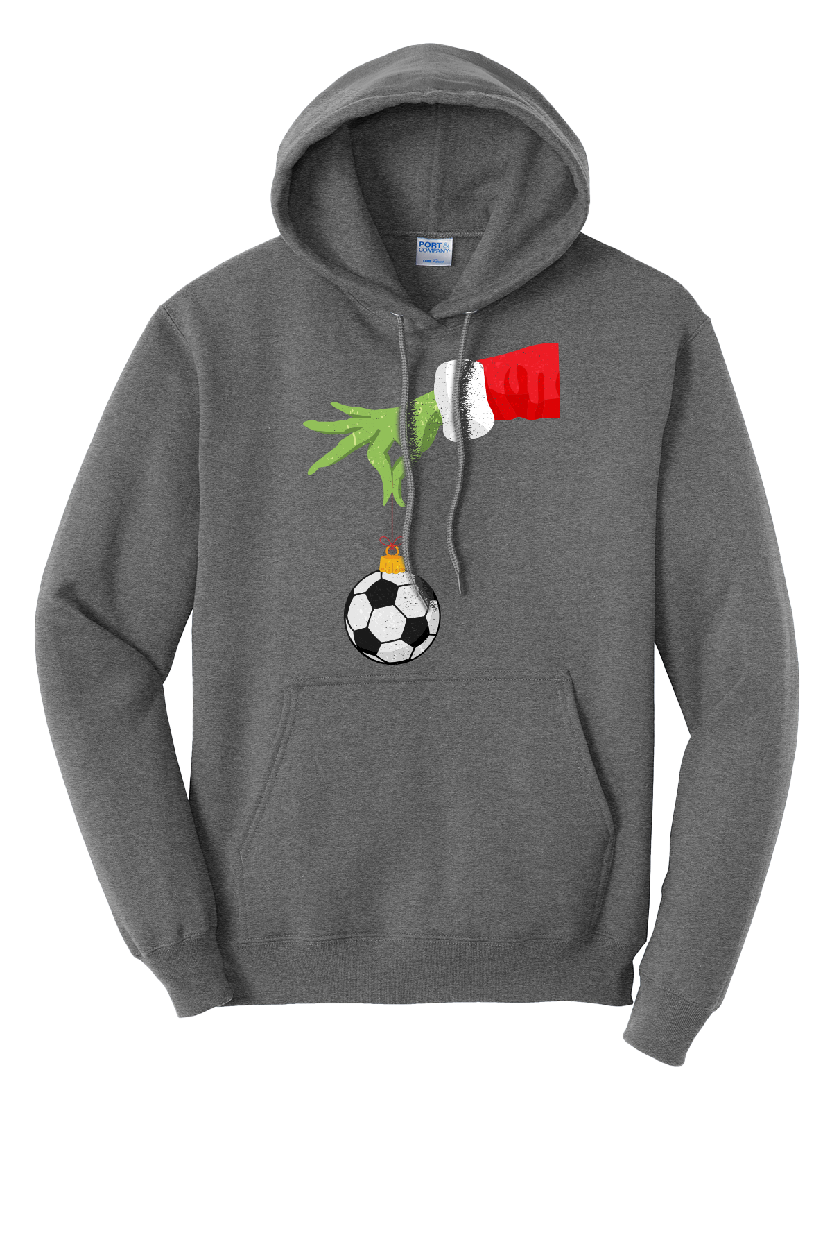 #004- Grinch Soccer Ornament