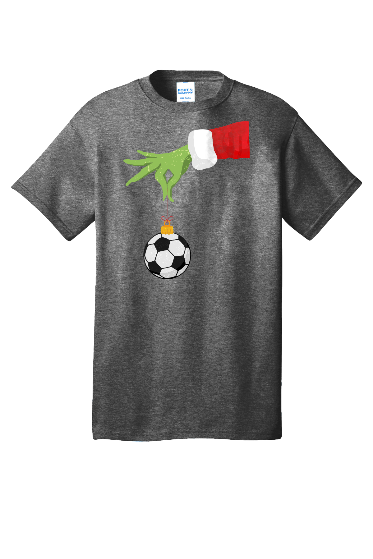 #004- Grinch Soccer Ornament