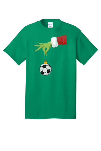 #004- Grinch Soccer Ornament