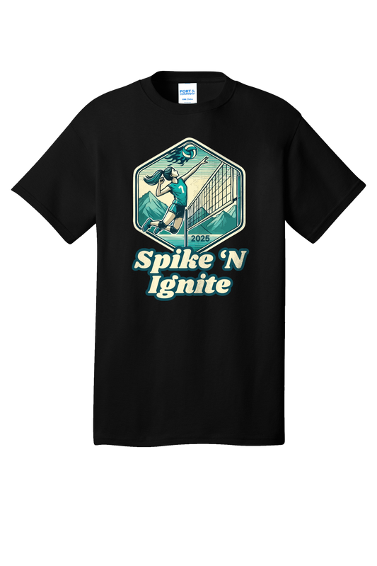 Spike n Ignite Volleyball Tournament Cotton Tee