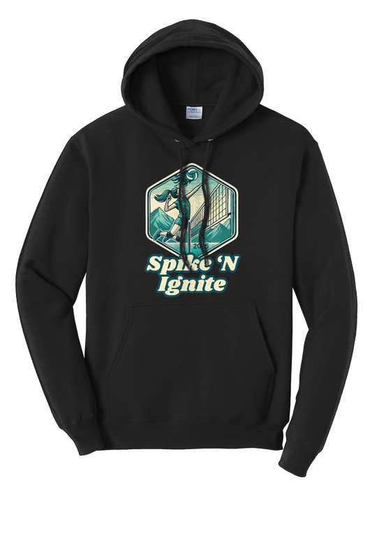 Spike n Ignite Volleyball Tournament Comfort Hoodie